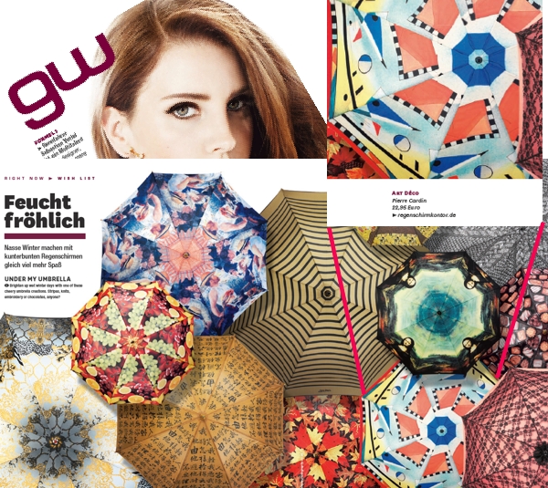 Regenschirmkontor im Germanwings-Magazin