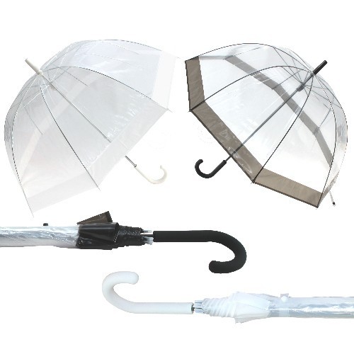 Regenschirm Transparent / Durchsichtig Glockenschirm Transparentschirm